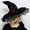 black, variant on Halloween witch hat, wizard hat, gothic dark costume, cosplay, pointed top witch hat head accessory