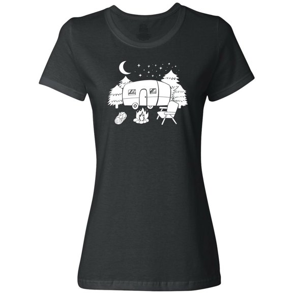 Inktastic Camper in a Star Filled Night Women's T-Shirt