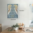 thumbnail image 4 of Psalm 91 Wall Art Bible Verse Wall Decor Christian Scriptures Canvas Painting Prints Religious Angel Wings Pictures Modern Artwork Home Decoration for Bathroom Bedroom Living Room 16"x12", 4 of 6