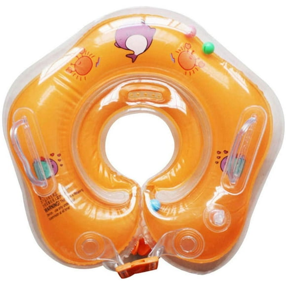 Kids Swimming Ring, Kids Inflatable Ring for Bath Swimming (Orange)