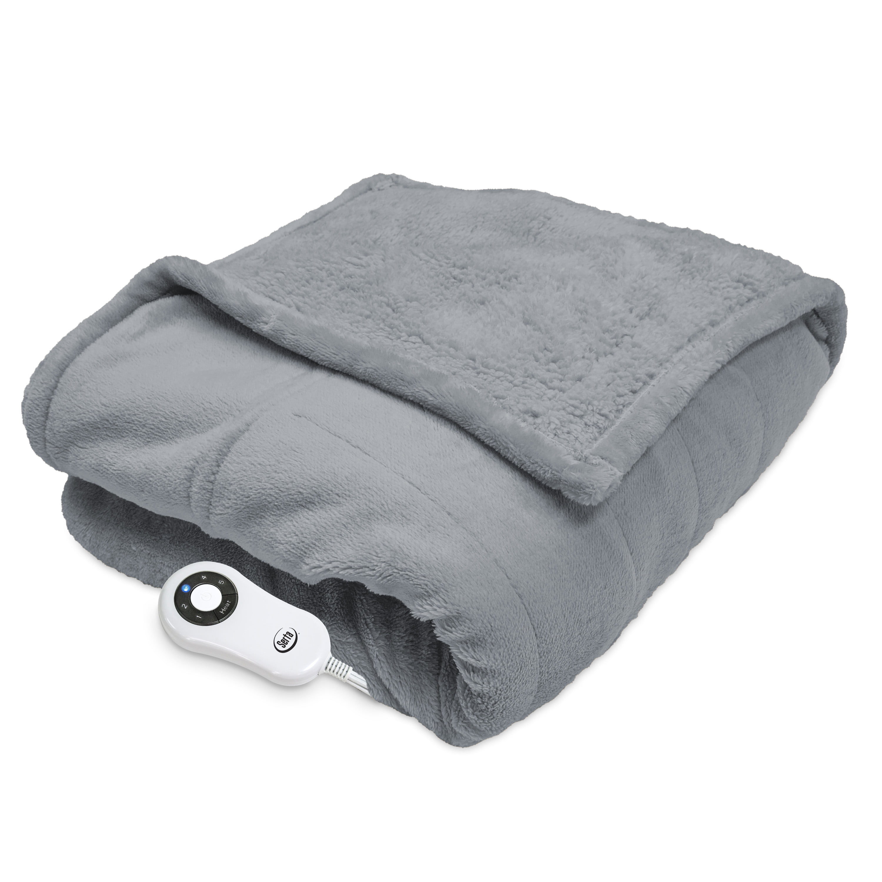 Serta Snuggler Heated Electric Wearable Cape and Throw 100 Silky Plush