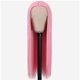 thumbnail image 5 of Peluca larga de moda, 29 pulgadas, apta para calor, fibra sintética, pelo de seda, con pegamento, para mujer, pelo liso, alta temperatura, 5 of 6