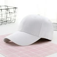 thumbnail image 3 of Prolriy Baseball Cap Hats for Men Women Baseball Casual Summer Outdoors 1Pc Color Solid Women's Cap Sports Men's Hat and Baseball Caps Trucker Hat White, 3 of 3