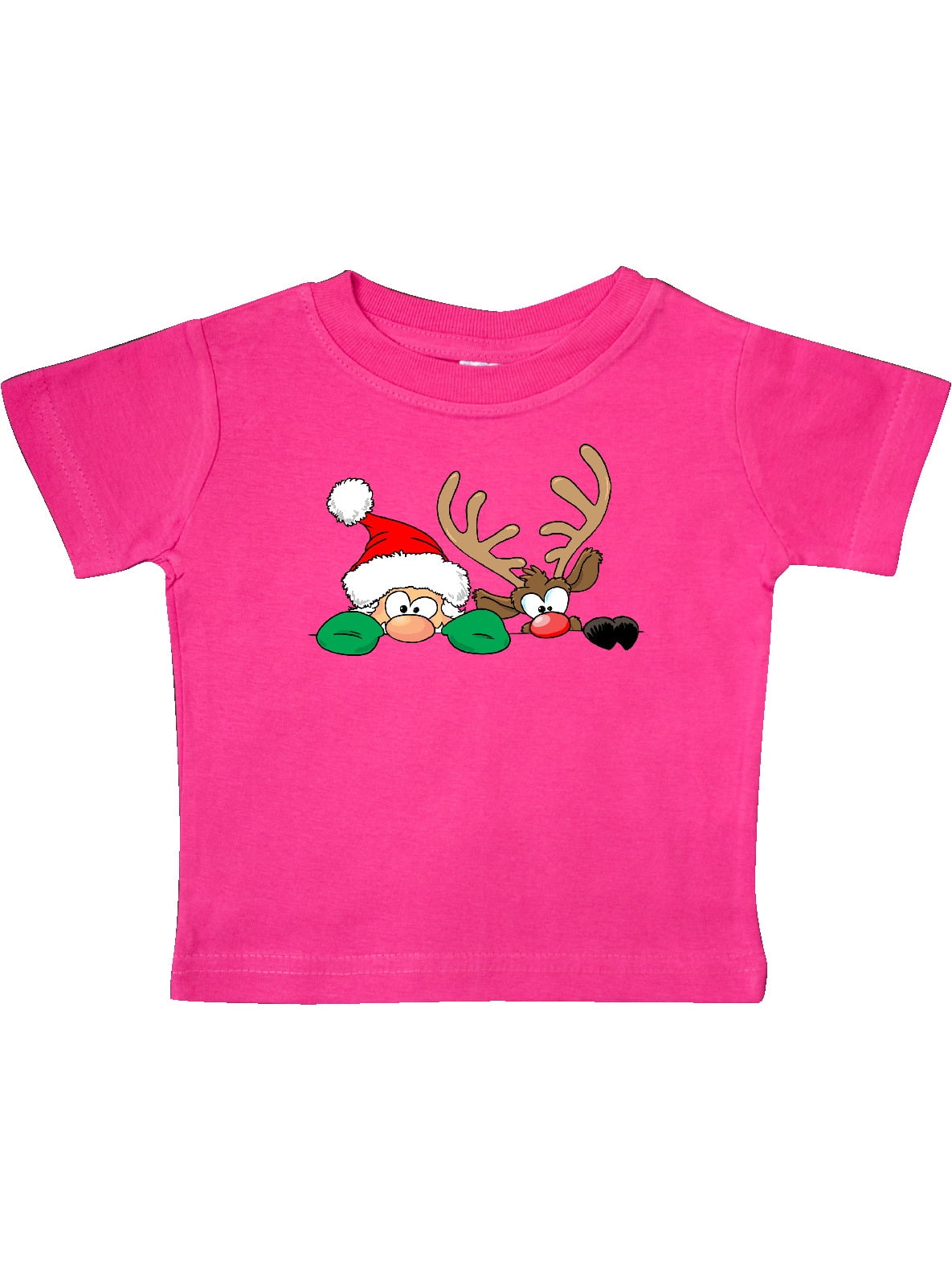 Are The Holidays Over Yet Hiding Santa And Rudolph Baby T Shirt Walmart Com