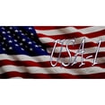 thumbnail image 1 of USA-1 On U.S. Flag Photo License Plate, 1 of 1