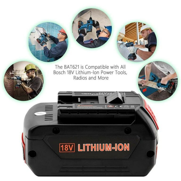 18V Power Tool Battery 8Ah Compatible with BAT609 610 618619