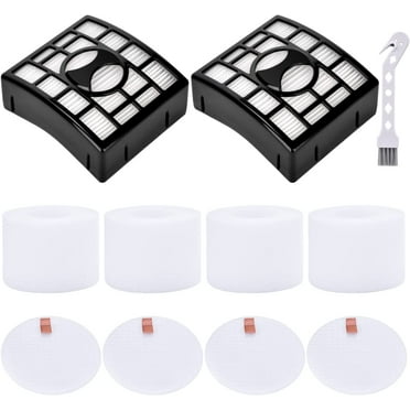 HQRP Paquete De 2 Filtros De Espuma Y Fieltro Compatibles Con Shark NV200 NV200Q NV-200 NV-200Q NV2OO NV2OOQ Slim DuoClean Aspiradora Vertical Profesional XFF45O
