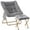 Gray, variant on HABUTWAY Comfy Saucer Chair, Foldable Living Room Chairs, Soft Faux Fur Lounge Chair for Bedroom, Reading Chairs for Adults, Kids, X-Large (with Ottoman, Grey)