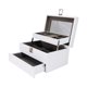 thumbnail image 4 of Cajas de joyería Caja de almacenamiento Organizador de joyas grande Bandeja de joyería para niñas Vitrina Estuche de almacenamiento de viaje, 4 of 9