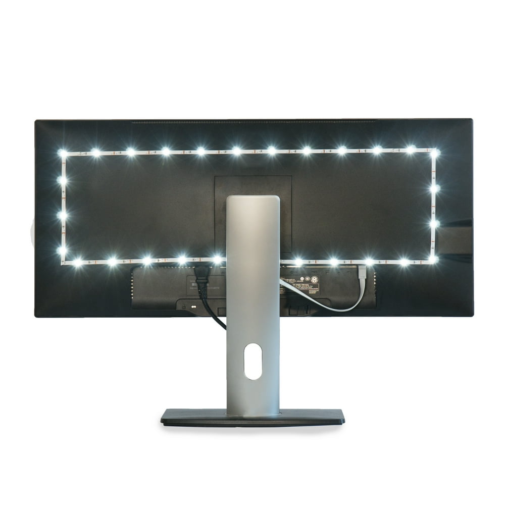 Luminoodle TV Bias Lighting USB Powered LED Light Strip Kit TV