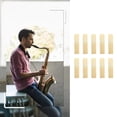 thumbnail image 4 of Saxophone Reeds, 10Pcs Enhanced Performance Hardness 2.5 Versatile Alto Saxophone Reeds  for Saxophone, 4 of 7