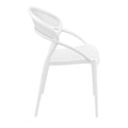 thumbnail image 4 of Siesta Chaise de Salle à Manger Coucher de Soleil, Blanc (Ensemble de 2), 4 of 12