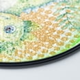 thumbnail image 3 of Lime Green Dinosaur Art Suncatcher Stained Glass Style UV Printed Glass Kids Jurassic Decor Round, 3 of 8