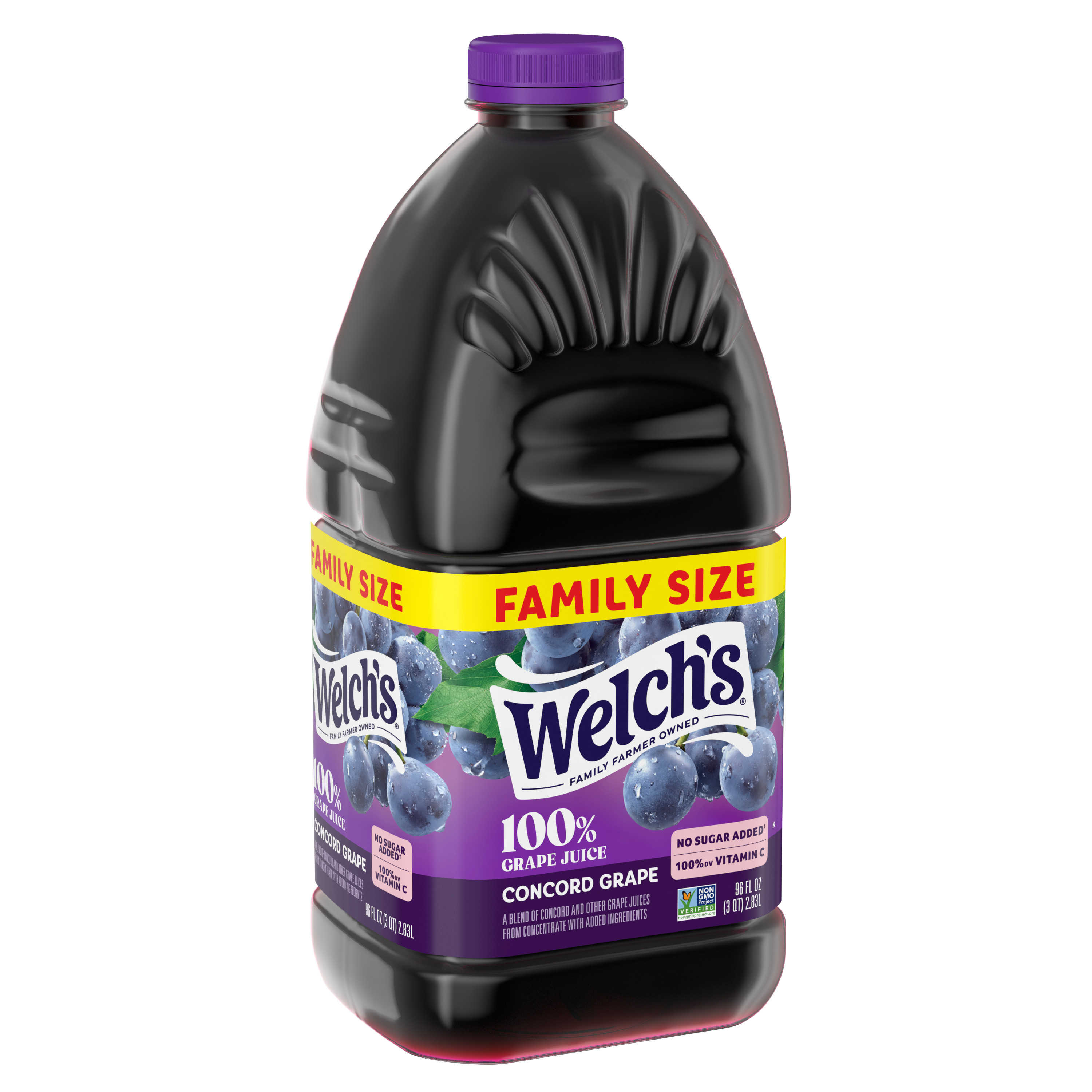 Welch's 100% Grape Juice, Concord Grape, 96 fl oz Bottle - image 4 of 9