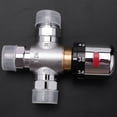 thumbnail image 2 of 5X Solid Copper 3-Way Thermostatic Mixing Valve 3/4 Inch Solar Water Heater Valve Regulating Temperature Control Valve, 2 of 8