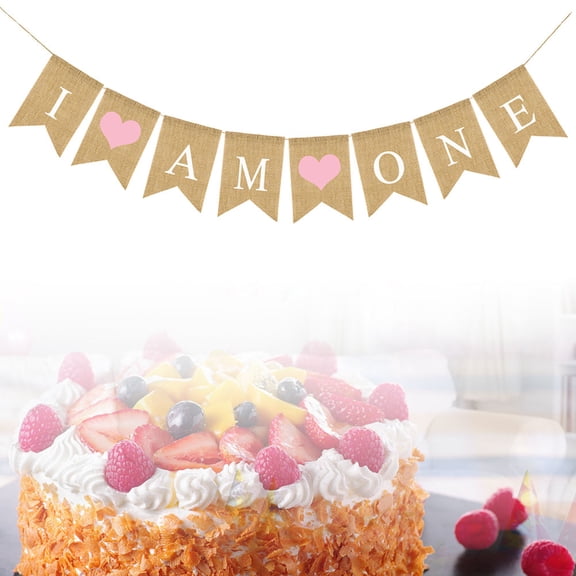 WHAMVOX  Swallowtail Flag Pink Bunting Garland Hearts Flags