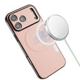 thumbnail image 2 of TECH CIRCLE For iPhone 17 Pro Flexible PU Leather Magnetic Hybrid Case Lightweight Shock-Absorbent Anti-Fingerprint Anti-Scratch Wireless Charging Non-Slip Protective Back Cover,Pink, 2 of 8