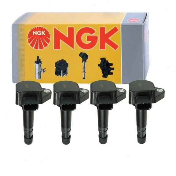 4 pc NGK Ignition Coils compatible with Acura EL 1.7L L4 2002-2005