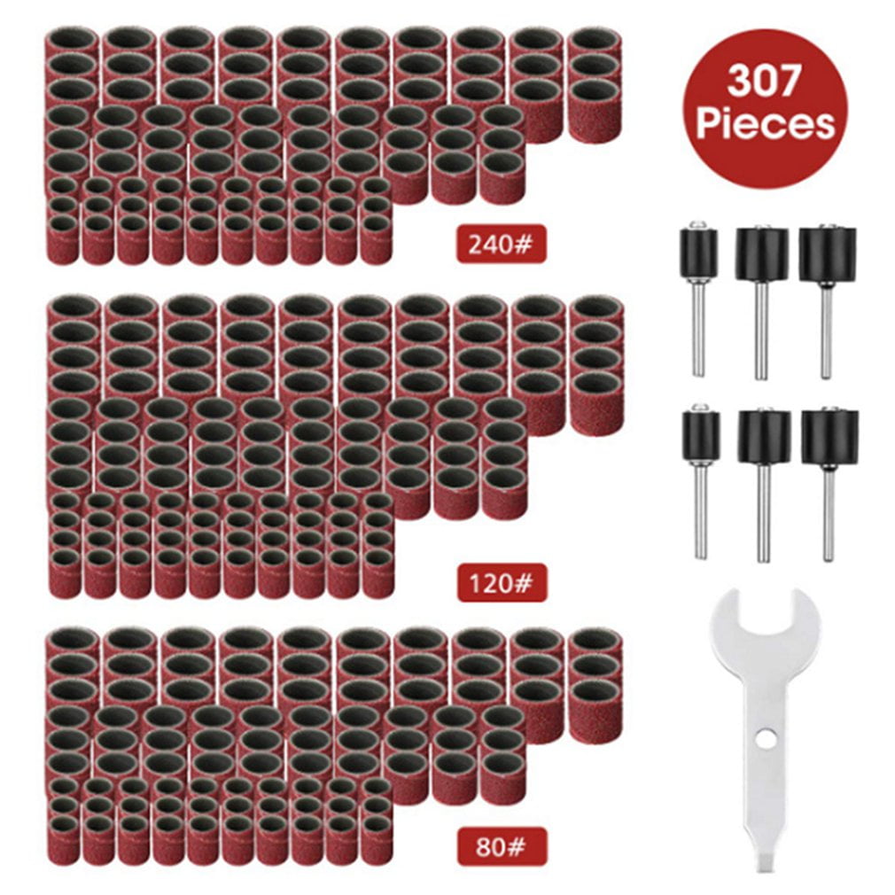307 Pieces Drum Sander Set For Dremel Rotary Tool For Finishing And DIY
