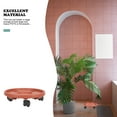 thumbnail image 4 of Plateau de Pot de Fleurs Mobile Marron avec Roues Universelles pour Usage Domestique Adapté pour Balcon et Jardin 2 Pcs, 4 of 9