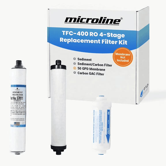 Microline TFC-400 RO Filter Kit, Annual Replacement, No Membrane