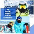 thumbnail image 2 of 2Pcs Neck Gaiters for Men Women UV Sun Protection Headwear Bandana Multi Use Face Scarf Reusable Black Scarf Mask for Sports Hiking Cycling, 2 of 7