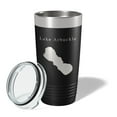 thumbnail image 2 of Lake Arbuckle Map Tumbler Travel Mug Insulated Laser Engraved Coffee Cup Florida 20 oz Black, 2 of 5