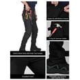 thumbnail image 3 of TRGPSG Men's Work Pants with 13 Pockets,Stretch Water-Resistant Heavy Duty Cargo Work Pants,Utility Pants with Nylon Reinforced Knees,Black Size 38, 3 of 6