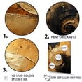 thumbnail image 3 of Designart "Desert Mirage Spiral In Gold And Black" Abstract Spirals Wall Decor, 3 of 7