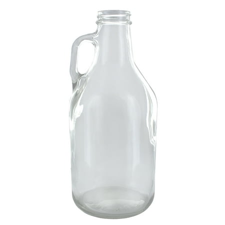 Growler Clear/Flint Glass 32 Ounce (32oz Clear Glass Jug) Case Of 12