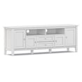 thumbnail image 4 of Simpli Home Warm Shaker 72 inch Wide Solid Wood TV Stand in White For TVs up to 80 inches, 4 of 12