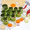 thumbnail image 4 of Juego de formas de corte de verduras y frutas de acero inoxidable para moldes de galletas Afortunado Sencillez, 4 of 4