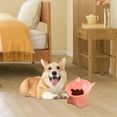 thumbnail image 6 of Raised Cat Bowl Pet Feeding Dish Lightweight Dog Bowl Protection Cervical Tilted Pet Feeder Elevated Cat Food Bowl for Small Medium Dogs Pink, 6 of 9