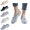 Gray, variant on Women's Knitted Mules Comfortable Slip-On Sneakers Soft Soles Non-Slip Orthopedic Backless Mesh Flats with Arch Support,2026 Summer Lightweight Breathable Casual Walking Shoes Black