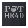 thumbnail image 2 of 9 Crowns Tees Pot Head Coffee Lover's Funny Coffee Pot T-Shirt-Mens (Mens Navy, Small), 2 of 4