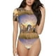 thumbnail image 1 of Balery Wildlife Protection Body de cuello redondo de manga corta para mujer Tops de manga corta Tops básicos-Medium, 1 of 7