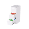 thumbnail image 5 of SUXXAN Metal Office Organizer, Designs 3-Drawer Vertical File Cabinet, Assemble Required Office&Garage&Home, Easy-Assembly, White, 5 of 6