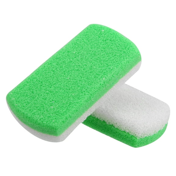 Vocoste Foot Care Exfoliating Scrub Stone Double Sided Fine and Coarse Pumice Stone Foot File 2 Pcs Green