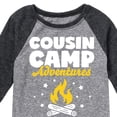 thumbnail image 3 of Instant Message - Camping - Cousin Camp Adventures - Toddler & Youth Raglan Graphic T-Shirt, 3 of 6