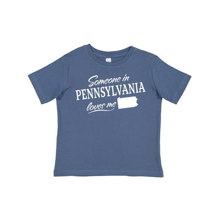 

Inktastic Someone in Pennsylvania Loves Me Gift Toddler Boy or Toddler Girl T-Shirt