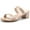 Nude, variant on DADAWEN Women's Chunky Heel Sandals Open Toe Two Straps Slip-On Flip-Flops for Parties Weddings Dresses Dating Shoes Clear 4.5US