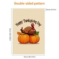 thumbnail image 3 of Thankful,grateful Large Garden Flag Durable Turkey Autumn Pumpkins Camper Decorations, Cartoon Cute Thanksgiving Day Double-Side Garden Flags for Outdoor Backyard Porch Deco, 28x40 Inches, 3 of 6