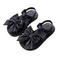 thumbnail image 6 of Tigivemen Toddler Girls Sandals Summer Water Shoes Casual Open Toe Beach Shoe Princess Girl Dressy Sandal with Bow Black Size 12.5, 6 of 8