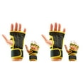 thumbnail image 3 of maskred 2pack/lot Stay Comfortable And Secure With Durable Weight Lifting Gloves Yellow L 2Set, 3 of 6