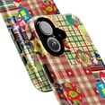 thumbnail image 2 of Playful Gingham & Plaid Collage Phone Case, Cat, Apple & Ladybug Design iPhone Cover, Protective Case for iPhone 17 16 15 14 13 12 11 Pro Plus Max Mini, 2 of 6