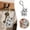 B, variant on Cat Keychain Memorial Keepsake Key Chain Clear Acrylic Cat Charm Pendant for Bag Purse Backpack