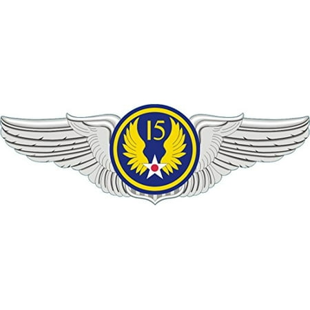 magnet us air force 15th air force pilot wings decal magnetic