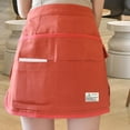 thumbnail image 6 of Half Waist Apron Gardening Apron Tool Belt Lightweight Oxford Cloth Work Apron Waist Bag Organizer for Plumbing Garden Housekeeping Florists orange, 6 of 8