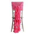 thumbnail image 5 of Efavormart 1 Set Wedding Chiffon Chair Sashes Aisle Decorations Draping Fabric Wrinkle-Free Fushia Chair Cover for Party Ceremony Reception Floral Arrangement Banquet Outdoor Decor, 5 of 8