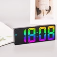 thumbnail image 2 of Despertadores electrónicos LED digitales Reloj de mesa de acrílico con repetición para dormitorio JShteea El nuevo, 2 of 8